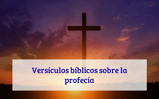 Versículos bíblicos sobre la profecía