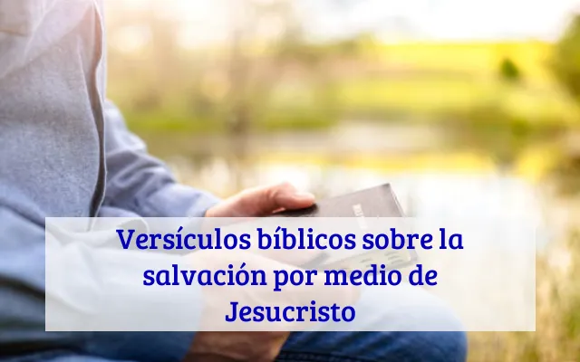 Versículos bíblicos sobre la salvación por medio de Jesucristo