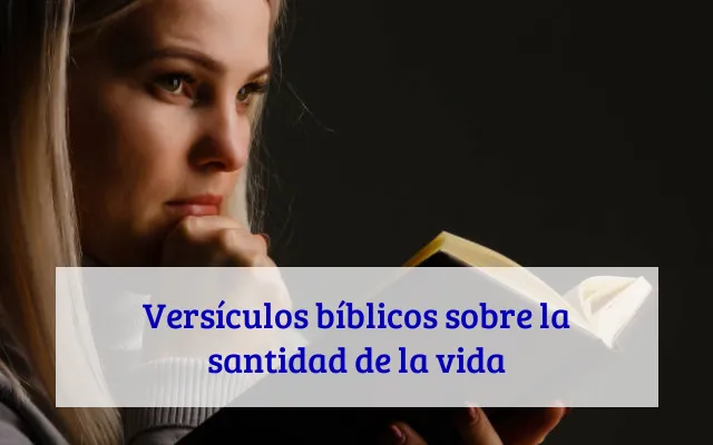 Versículos bíblicos sobre la santidad de la vida