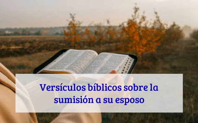 Versículos bíblicos sobre la sumisión a su esposo