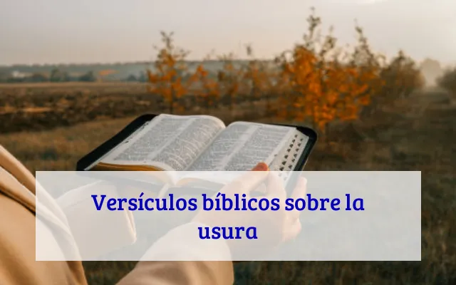 Versículos bíblicos sobre la usura