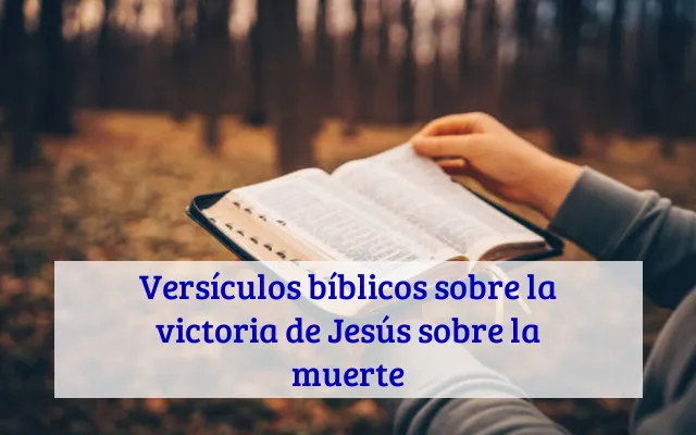 Versículos bíblicos sobre la victoria de Jesús sobre la muerte