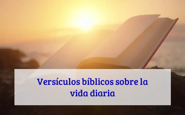 Versículos bíblicos sobre la vida diaria