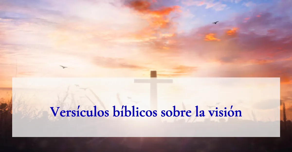 Versículos bíblicos sobre la visión