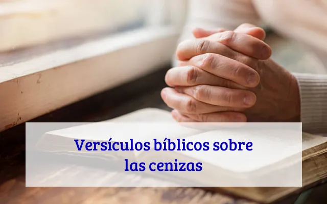 Versículos bíblicos sobre las cenizas