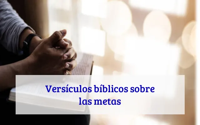 Versículos bíblicos sobre las metas