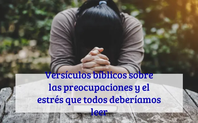Versículos bíblicos sobre las preocupaciones y el estrés que todos deberíamos leer