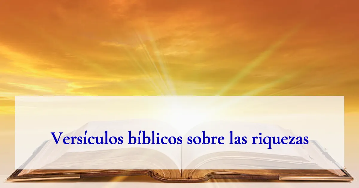 Versículos bíblicos sobre las riquezas