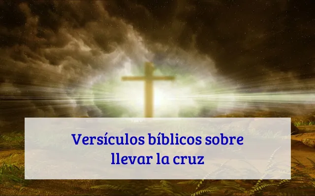 Versículos bíblicos sobre llevar la cruz