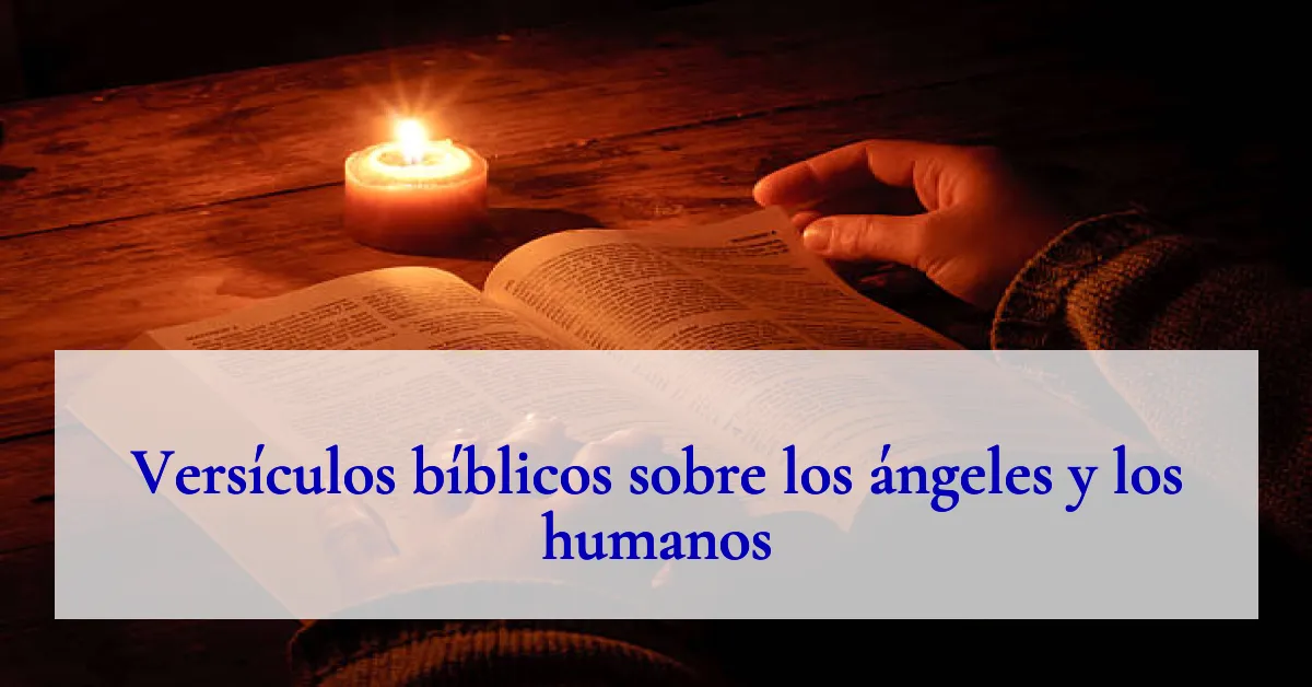 Versículos bíblicos sobre los ángeles y los humanos