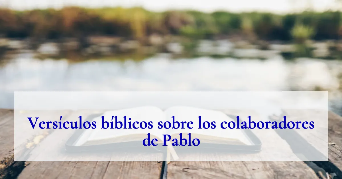 Versículos bíblicos sobre los colaboradores de Pablo