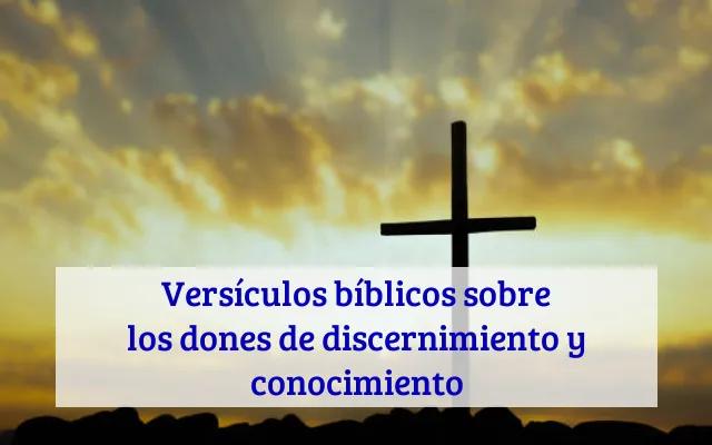 Versículos bíblicos sobre los dones de discernimiento y conocimiento