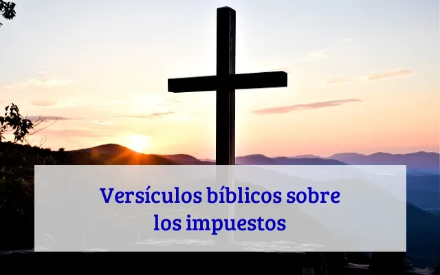 Versículos bíblicos sobre los impuestos