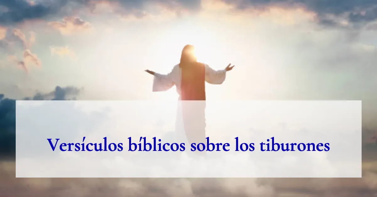 Versículos bíblicos sobre los tiburones