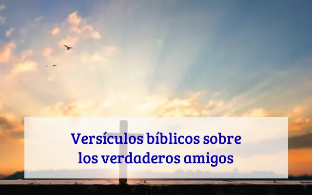 Versículos bíblicos sobre los verdaderos amigos