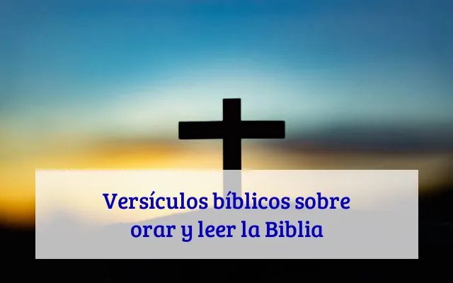Versículos bíblicos sobre orar y leer la Biblia