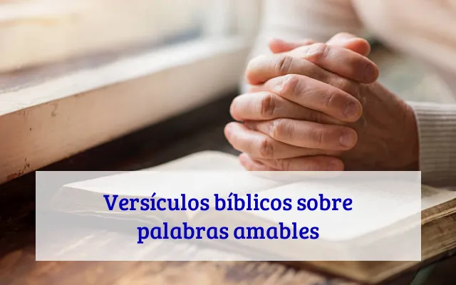 Versículos bíblicos sobre palabras amables