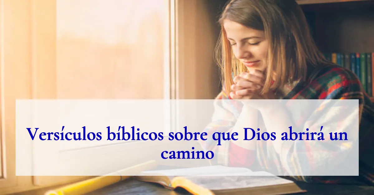 Versículos bíblicos sobre que Dios abrirá un camino