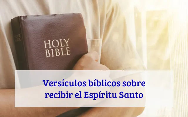 Versículos bíblicos sobre recibir el Espíritu Santo
