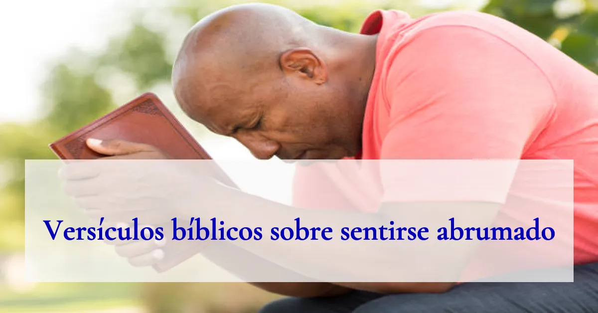 Versículos bíblicos sobre sentirse abrumado