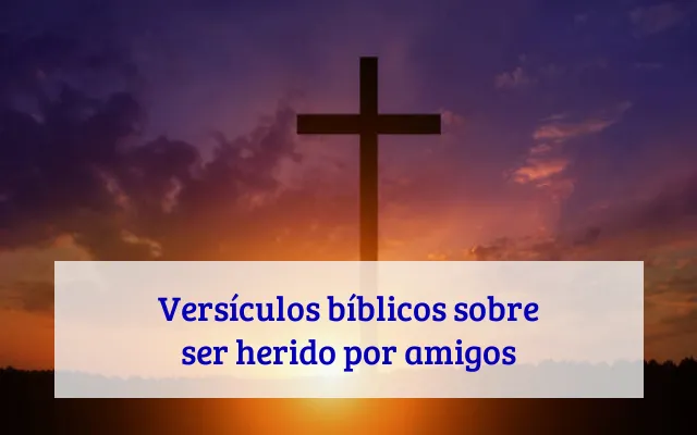 Versículos bíblicos sobre ser herido por amigos