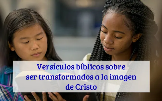 Versículos bíblicos sobre ser transformados a la imagen de Cristo