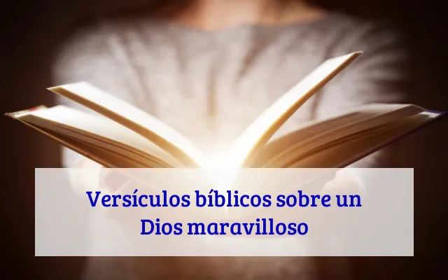 Versículos bíblicos sobre un Dios maravilloso