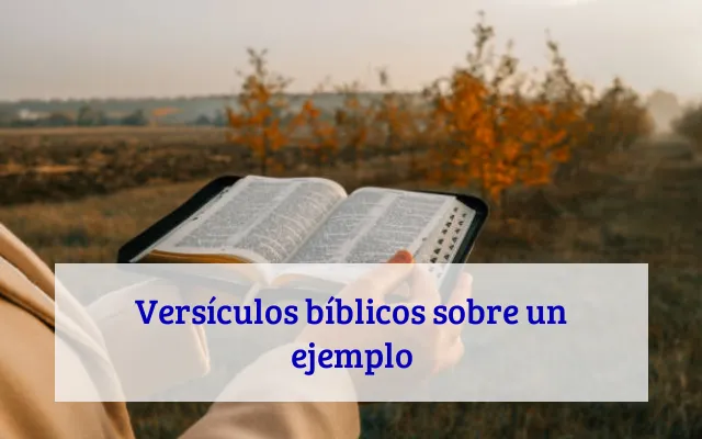 Versículos bíblicos sobre un ejemplo